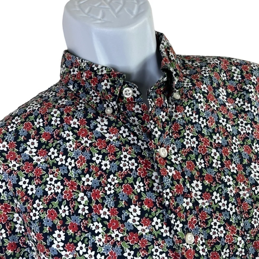 J.Crew Men’s Floral Casual Shirt Long Sleeve Size L